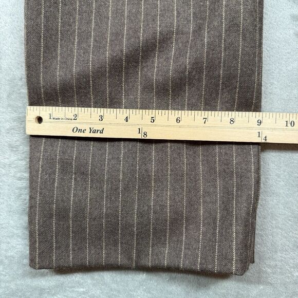 Pendleton Pants Women's 8 Wool Trousers High Waist Pleated Brown Pin Striped - Picture 11 of 11